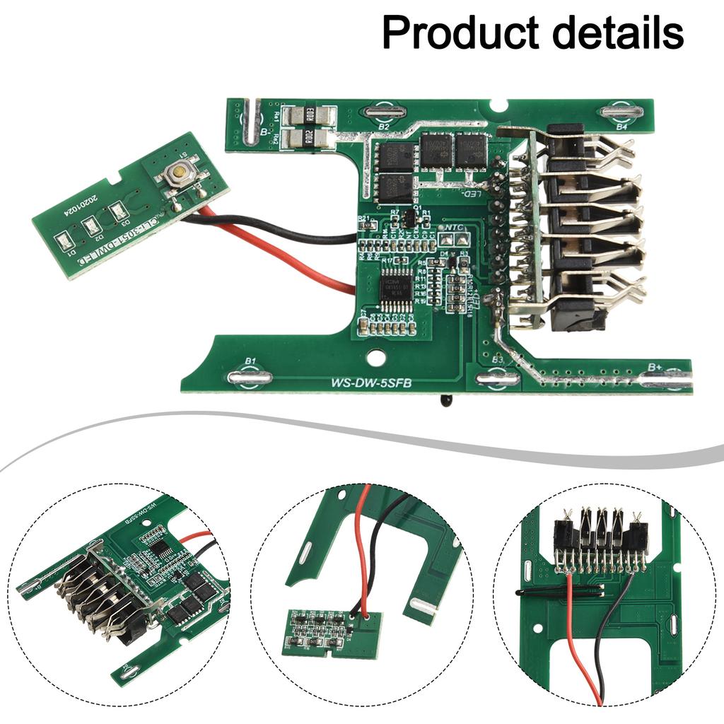 Li-Ion Battery PCB Charging Protection Board For DCB200 18V Power Tool Plastic Shell Protection Board  Power Tool