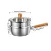 Uncoated Hammered Steel Pot with Lid | doubleSpout, Yukihira Saucepan