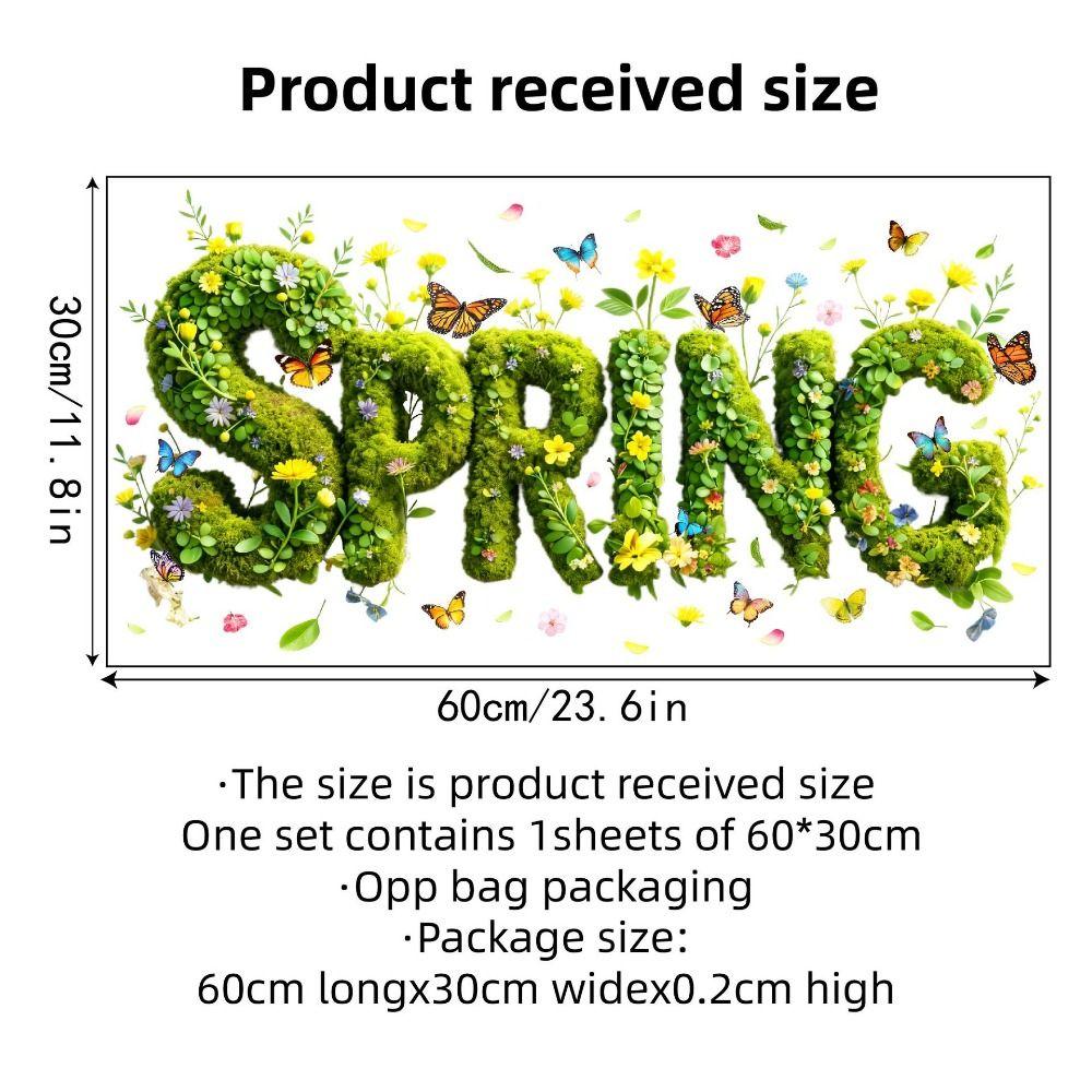 Multicolor Window Decals Velvet Love Glass Decorative Sticker Wall Stickers  Festival Supplies