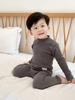 Kids' High-Neck Thermal Underwear Set - Combed Cotton, Thickened, for Boys & Girls