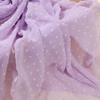 New Arrival Premium Chiffon Mini Pleated Pom Pom Shawl Non-Iron Wrapped Chiffon Pleated Hijab