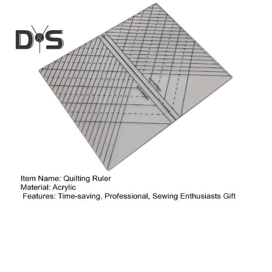 Acrylic Quilting Straight Ruler 1/4-Inch Seam Line Stitching Line Diagonal Line DIY Sewing Craft Projects Ruler Template Sewing Enthusiasts Gift