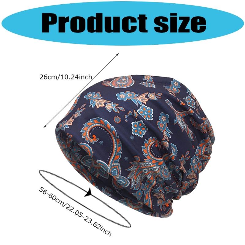 Convertible Cashew Print Scarf Hat for Women Lady Girls Cycling Trekking and Outdoor Activity Quick Dry Feature