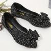 Fashion Ladies Shoes 2025 Hot Sale Shallow Women's Flats Fashion Butterfly-knot Daily Plus Size Color Matching Light Flat Low Heels