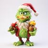 1/4Pcs Christmas Tree Decoration Cartoon Green Elf Hanging Ornaments Acrylic Flat Pendant Xmas Tree Accessories for Holiday Home Car Decor