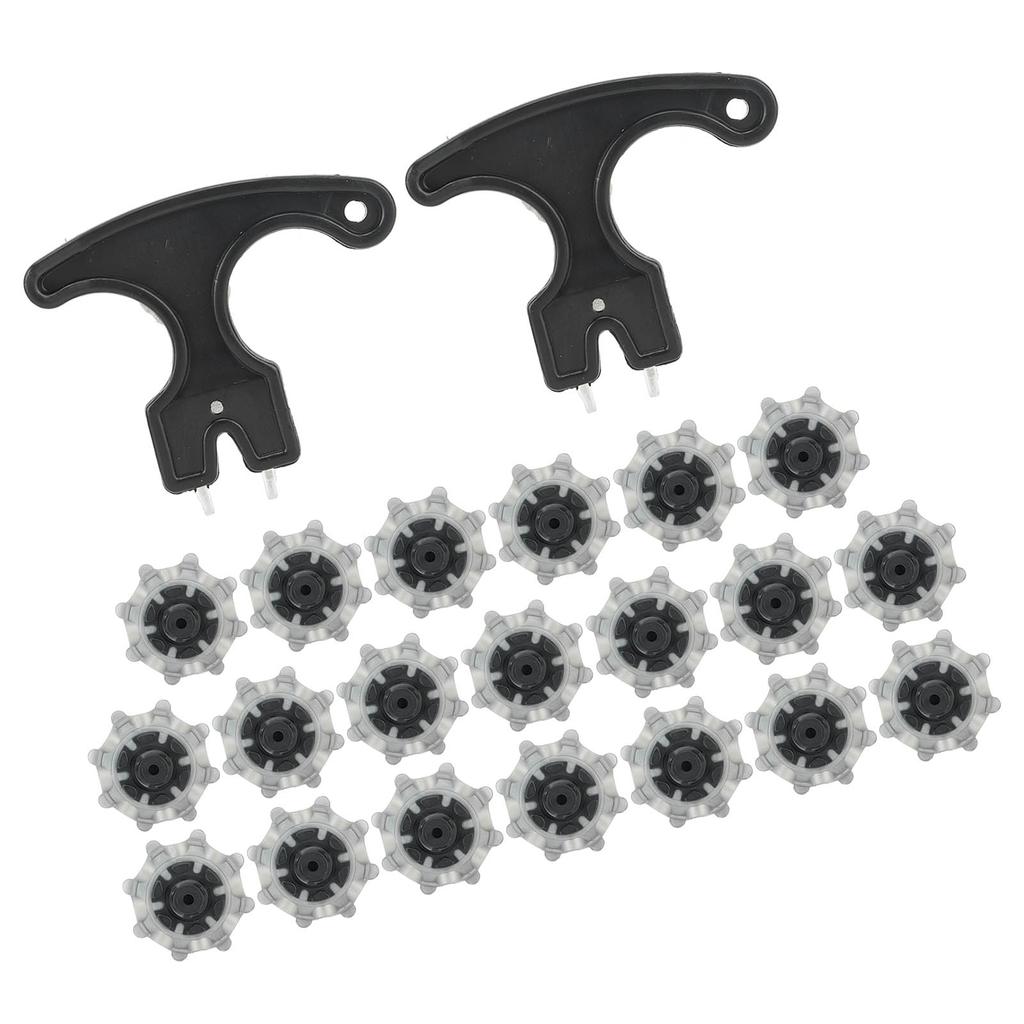 20PCS Golf Spikes Replacement with Nail Puller TPU Easy To Replace Anti Skid Golf Studs for Golf