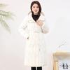 Giacca da Donna Autunno Inverno Colore Solido con Cappuccio Slim Spessa Larga Antivento Lunghezza Media Giacca da Donna