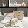 Advanced Woven Handbag, New Butterfly Lace Embroidered Small Square Bag