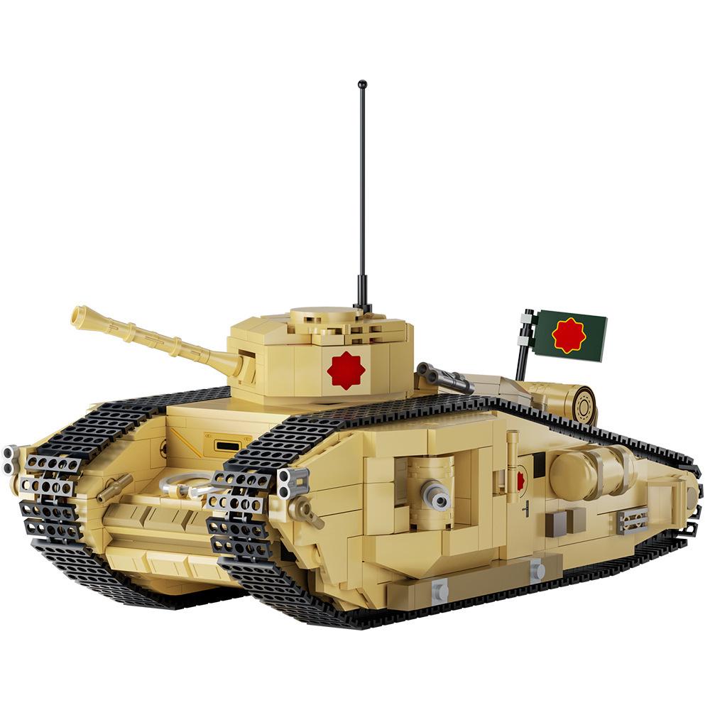 Indiana Jones Tank Block Model Compatible with Lego - Small Particle Building Toy Assembly