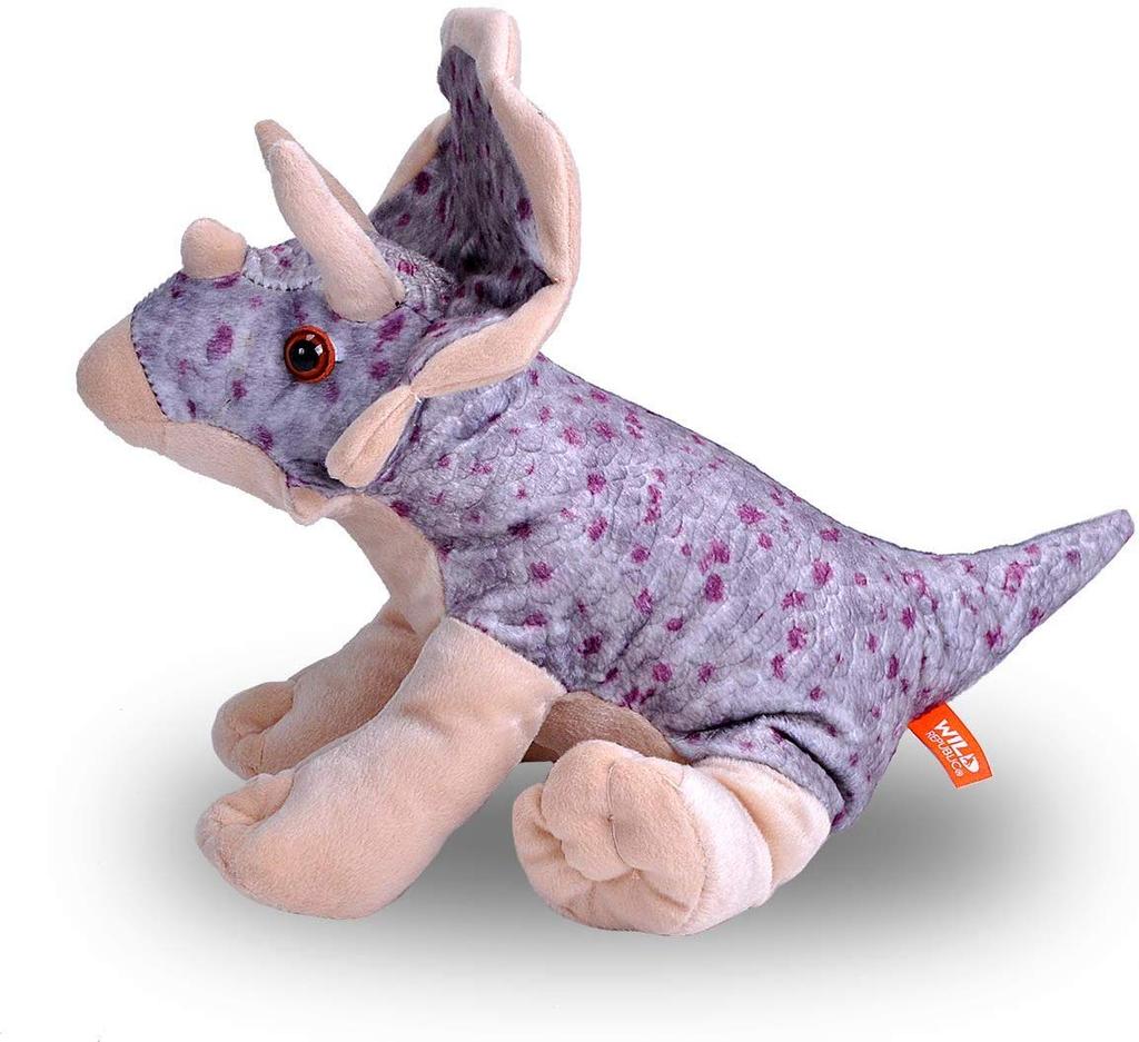 Wild Republic Triceratops Plush Cuddlekins 10960 Toy, 12"