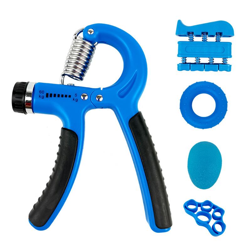 5-Piece Adjustable Resistance Hand Grip Set Color Box Packaged Adult Children Hand Strength Training Set Silicone Grip Balls