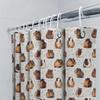 Dog Shower Curtain Waterproof Cute Puppy Pet Bathroom Decor Set Vintage Farmhouse Modern Home Textile Washable Liner