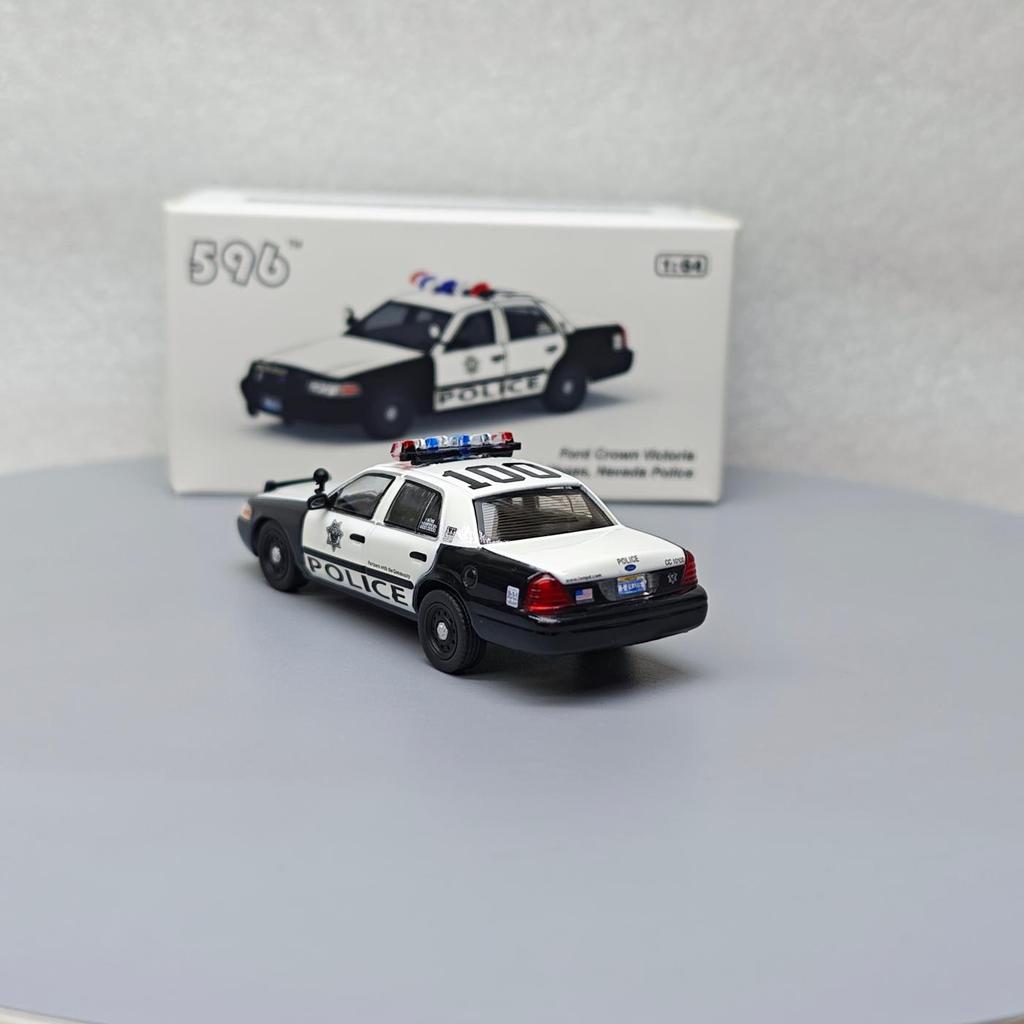 596 1:64 Ford Crown Victoria Mașină de Poliție Las Vegas Nevada Model de mașină de simulare mini colecție cadou ornament jucărie
