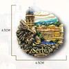Serbia Fridge Stickers Novi Sad Travelling Souvenirs Beograd Fridge Magnets Home Decoration Weddging Gifts