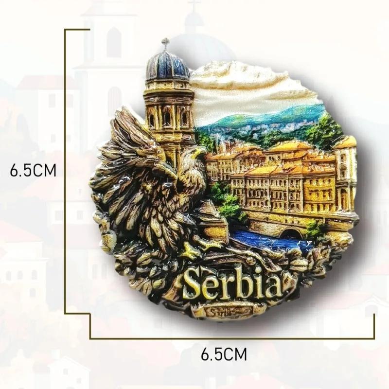 Serbia Fridge Stickers Novi Sad Travelling Souvenirs Beograd Fridge Magnets Home Decoration Weddging Gifts
