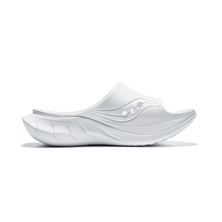 Saucony Cradle 2 EVA Skeleton Slip Resistant Slide Slippers Unisex White Orange Black S28903-2