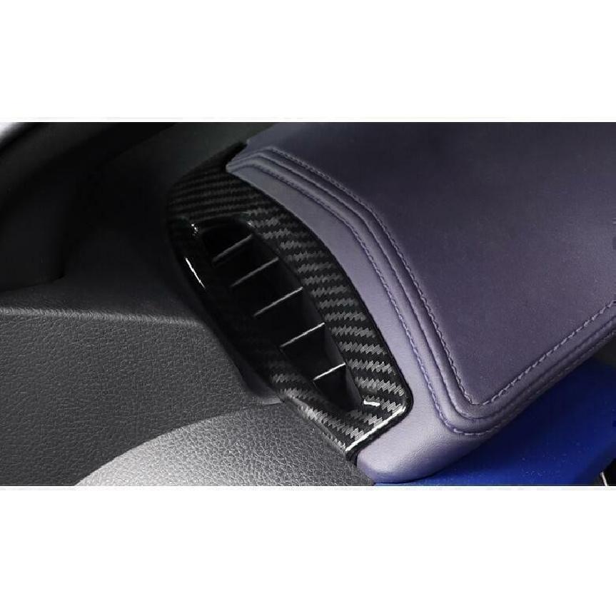 For Toyota CHR CH-R 2018-2022 ABS Carbon Fiber Dash L&R AC Air Outlet Vent Trim