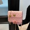 Fashion Bag Crossbody With Lingge Design And Chain Shoulder Strap Metal Ball