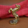 Brass Zodiac Copper Ornament Standing Wealth Money Bag Treasure Bowl Horse Office Living Room Home Decor