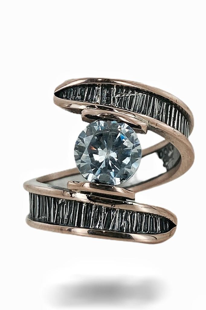 Handgefertigter Ring aus 925er Silber mit Efeu-Zirkonstein gnstig kaufen   Preis, kostenloser Versand, echte Bewertungen mit Fotos  Joom