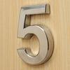 Digit Polished Number Sticker Plated Plate Pattern Nickel Sign Number Decal for Hotel