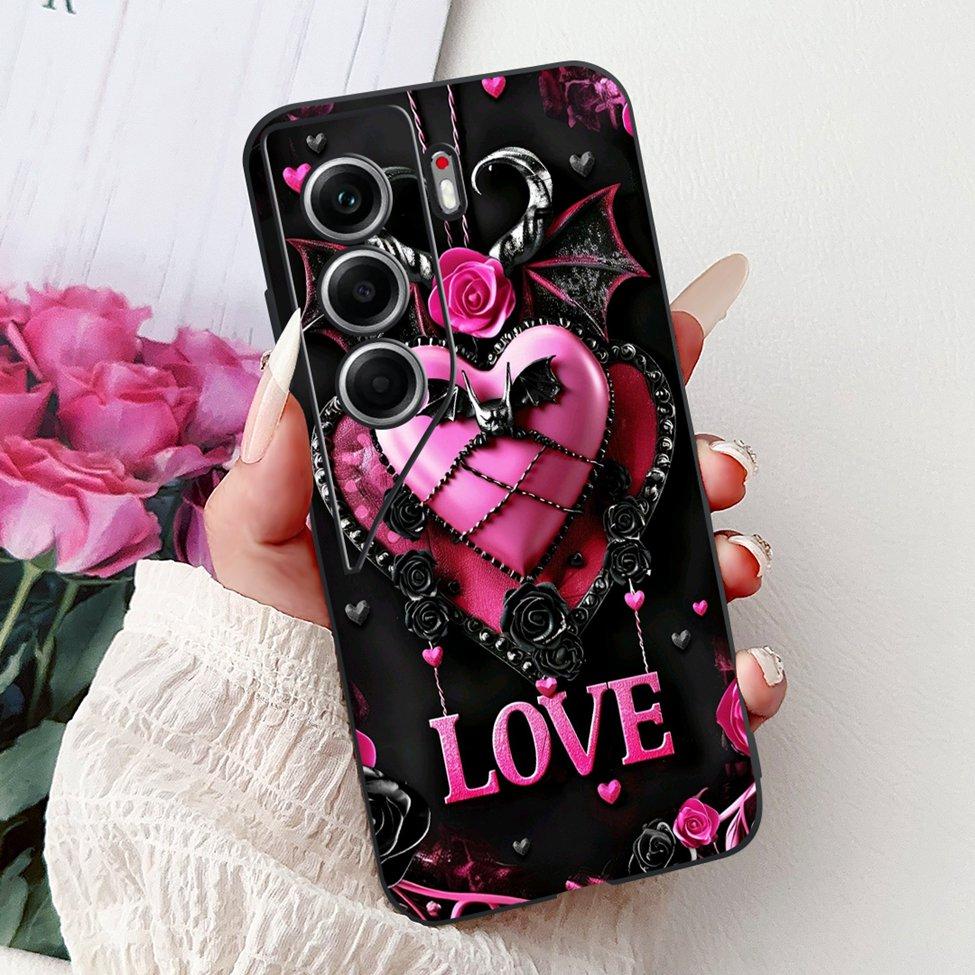 For Tecno Camon 40 Case CM5 Silicone Cute Cat Fashion Flowers Funny Painted Back Cover For Techno Camon 40 Phone Case Bumper