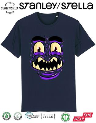 HALLOWEEN Monster T-Shirt Marineblau Kinder Lustiges Kostüm Ausgefallene Kleidung Horror Party Geschenk