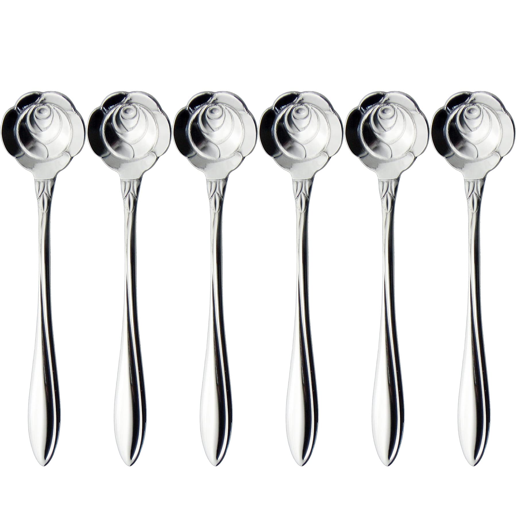 Nagao Flower Cutlery Coffee Rose 5 pieces 1 Made in Japan Spoons, Design, + extra,