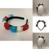 The Queen's 70th Platinum Jubilee Red White Blue Flower Hair Accessories Crown Celebrate In Style!