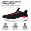 adidas Alphabounce 1 Comfortable Fabric Shock Absorption Durable Low Top Casual Running Shoes Men Sneakers Black Red FW5188