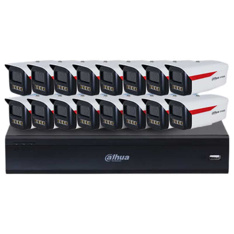 Dahua 3MP POE Outdoor HD Night Vision Security Camera System (16-Channel) CN plug (adapter included)