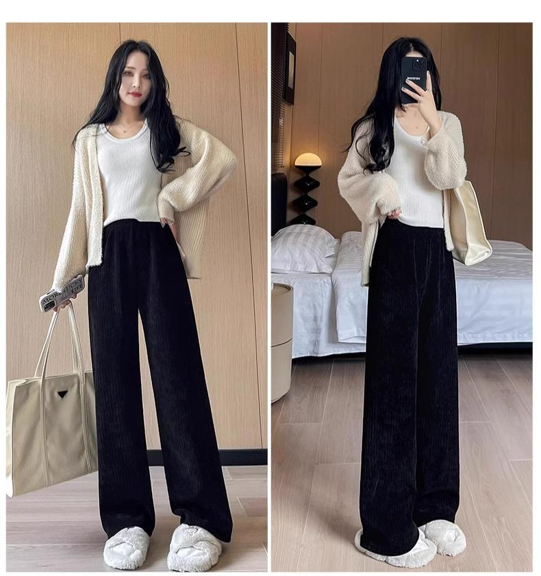 

Маленькие брюки прямого кроя из вельвета шениль цвета экрю с флисовой подкладкой и высокой посадкой 150XS 2XL (131-150 lbs)