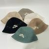 Knitted Flower Beads Hollow Sunscreen Bucket Hat Women's Casual Versatile Face Small Fashion Travel Visor Cool Hat