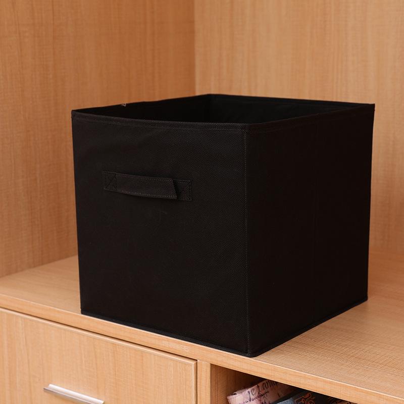 Foldable Lidless Non-Woven Fabric Storage Box for Clothes - Large Wardrobe Organizer Box