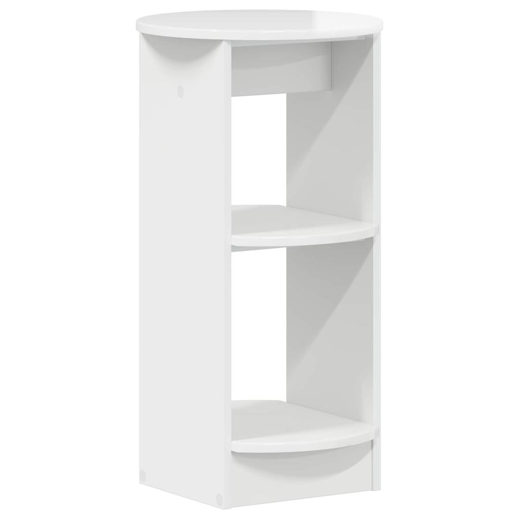 Side Cabinet High Gloss White Particleboard