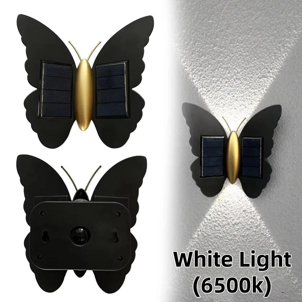 Butterfly Shaped Butterfly Solar Wall Light Motion Sensor Auto On/Off Solar Powered Wall Light Solar Powered Decorative Lighting