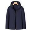 Shanshan Men's Hooded Fleece-Lined Windproof Jacket
