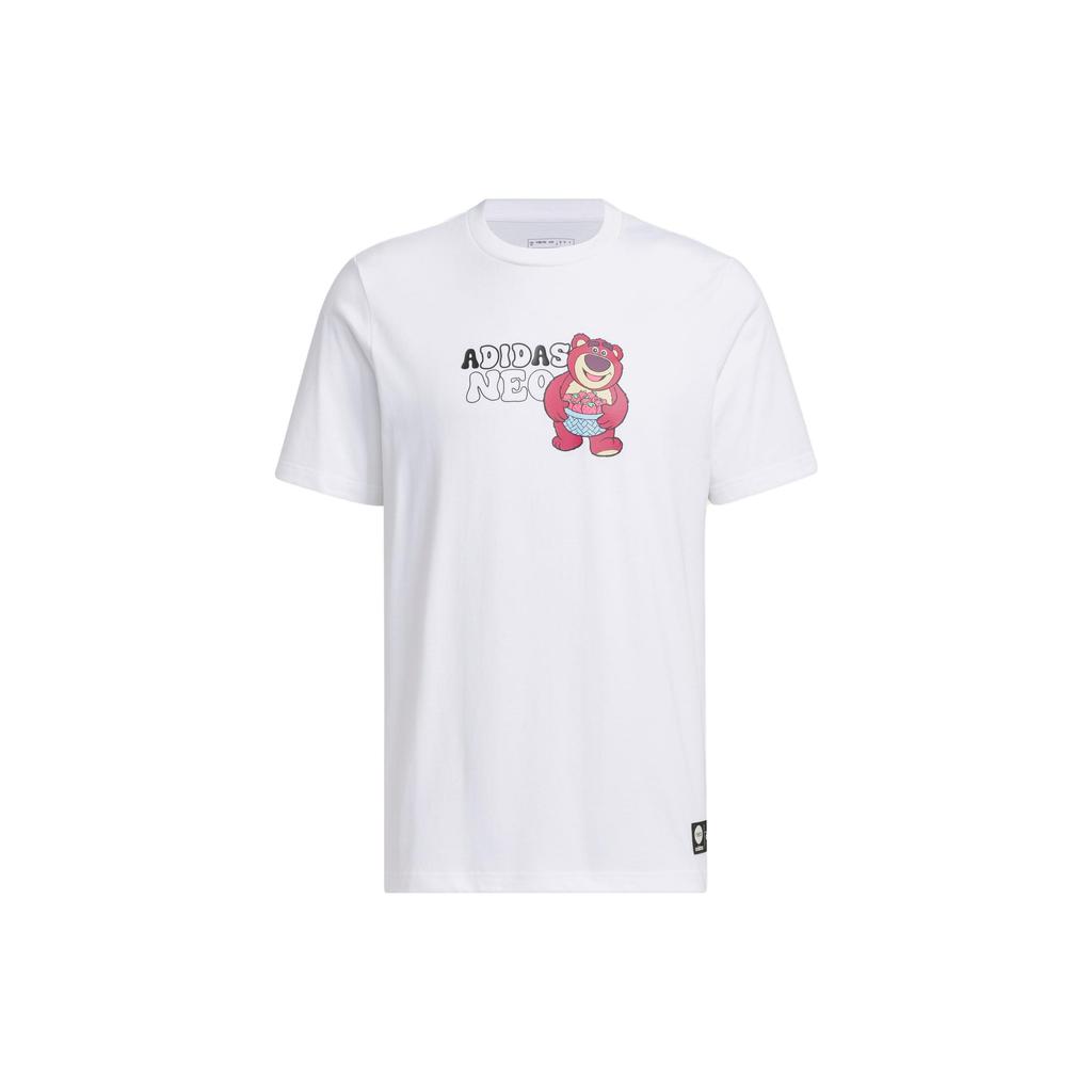 Adidas Neo Lotso Cartoon Print Letter Short Sleeve T-Shirt Men Tops White IP4027