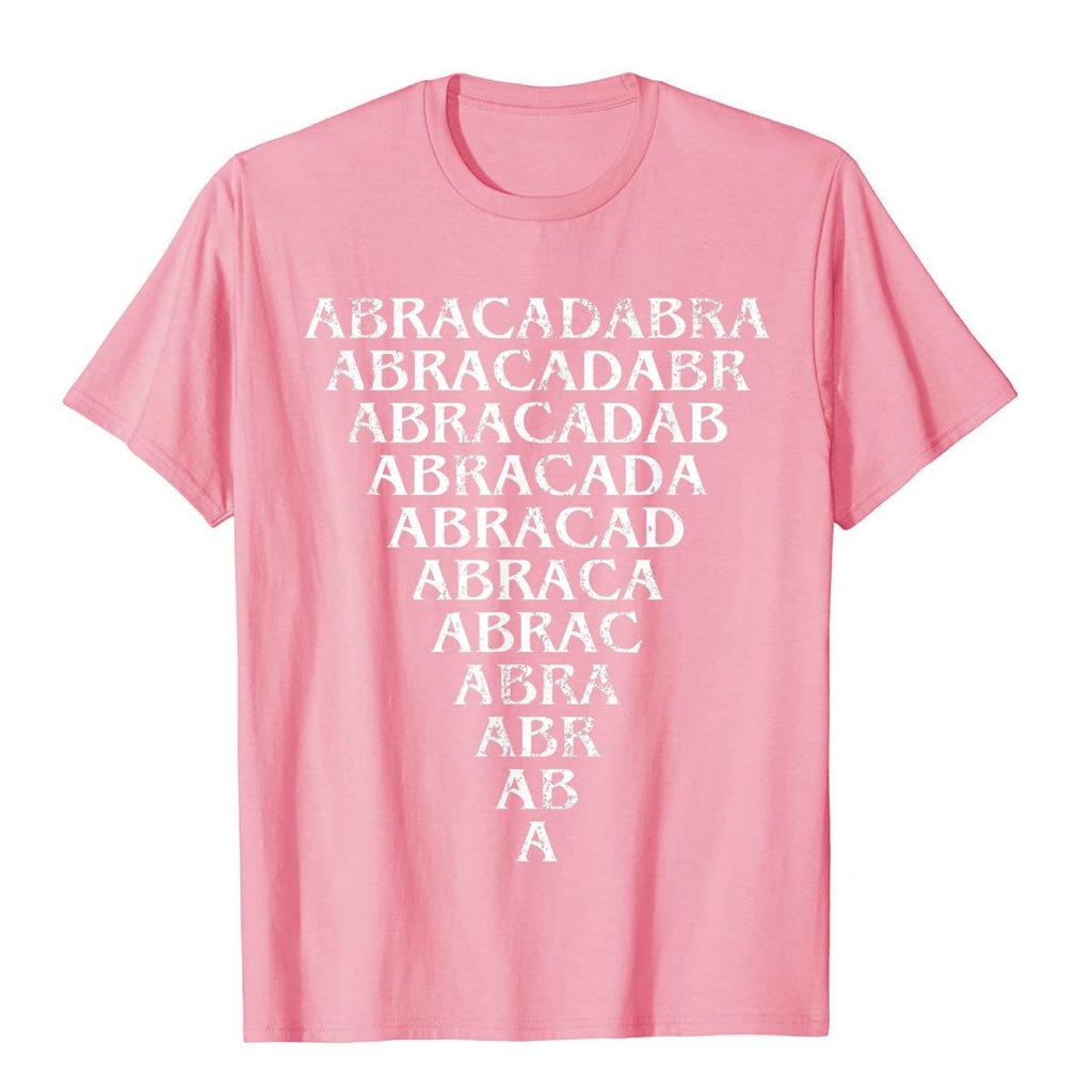Abracadabra Triangle Amulet Magic Abracadabrangle Occult TShirt Cotton T Shirt For Unisex Normal T Shirt Cartoon Plain