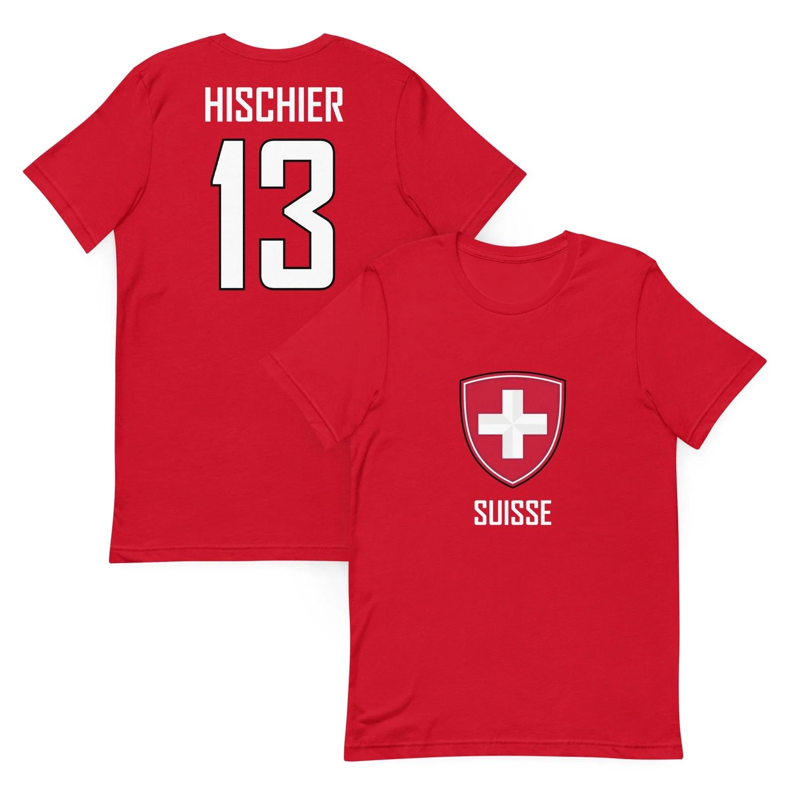 Nico Hischier #13 team Switzerland Hockey Jersey Shirt Olympics World Cup Devils L