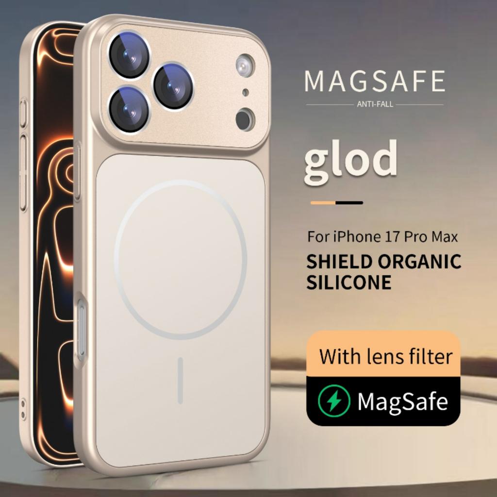 Nano Matte Lens protection Case For iPhone 17 Air 16 15 14 13 Pro Max 17 Pro Magnetic For Magsafe Wireless Charging