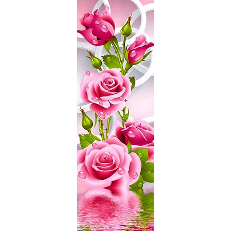 

5D DIY Набор алмазной живописи Подсолнух Полный дрель Алмазная вышивка Роза Вышивка крестиком Цветочная живопись Декор для гостиной 30x90CM