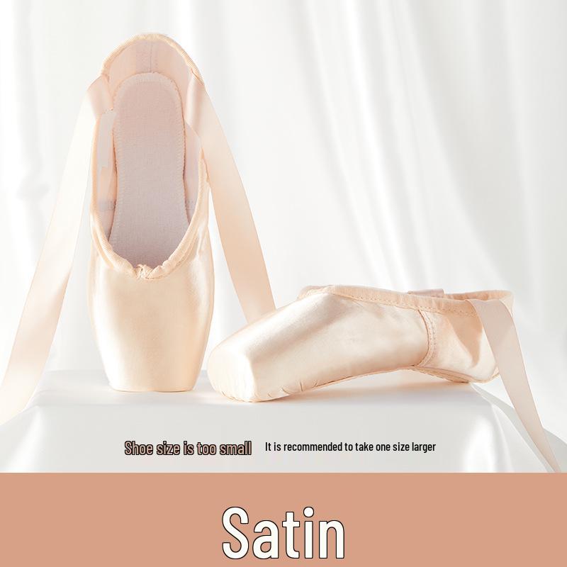 Beginner Youth & Adult Ballet Pointe Dance Shoes for Practice & Performance