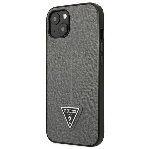 Guess Guhcp13Mpsatlg Iphone 13 / 14 / 156.1 Srebrny/Silver Hardcase Saffianotriangle Logo