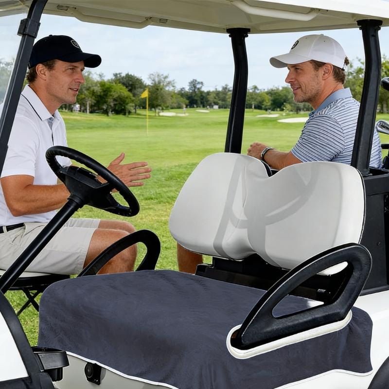 Universal Golf Cart Seat Cover Compatible With Most 2 Seater Carts Having Accurate Armrest Openings For Easy Installation