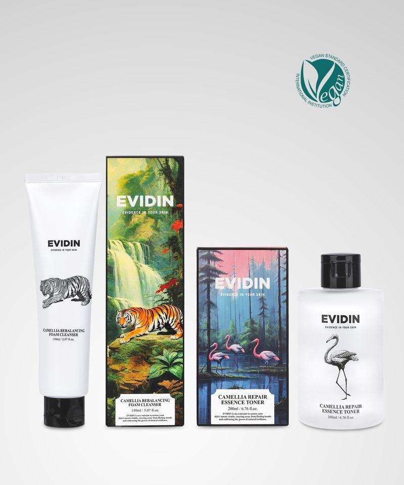 Camellia Moisturizing Set (Foam Cleanser 150ml + Toner 200ml)