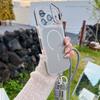 Ενισχυμένο Λουράκι Κορδόνι Anti-loss Crossbody Θήκη Για iPhone 17 16 Pro Max 11 12 13 14 15 Plus Αναδιπλούμενο Κάλυμμα με Μαγνητικό Κάλυμμα και Βάση