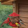 Wild Bird Feeders Large Capacity Hanging Bird Feeder Rainproof Leak-Proof Hummingbird Feeder Metal Food Dispenser Patio