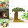 Totoro Resin Micro Landscape With Cartoon Cat Swing And Autumn Leaves For Gift And Collection