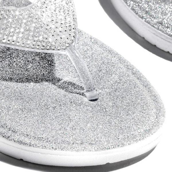 2022 Moda Mujer Verano Casual Zapatillas de playa Talla Grande Salvaje  Plana Zapatillas de pedrería Sandalias 35-43 comprar a buen precio —  entrega gratuita, reseñas reales con fotos — Joom